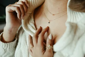Minimal Black Star Necklace