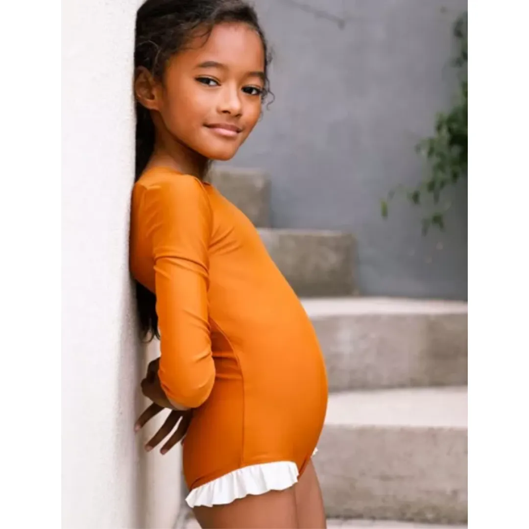 Misha L/Slv Sunsuit - Sand