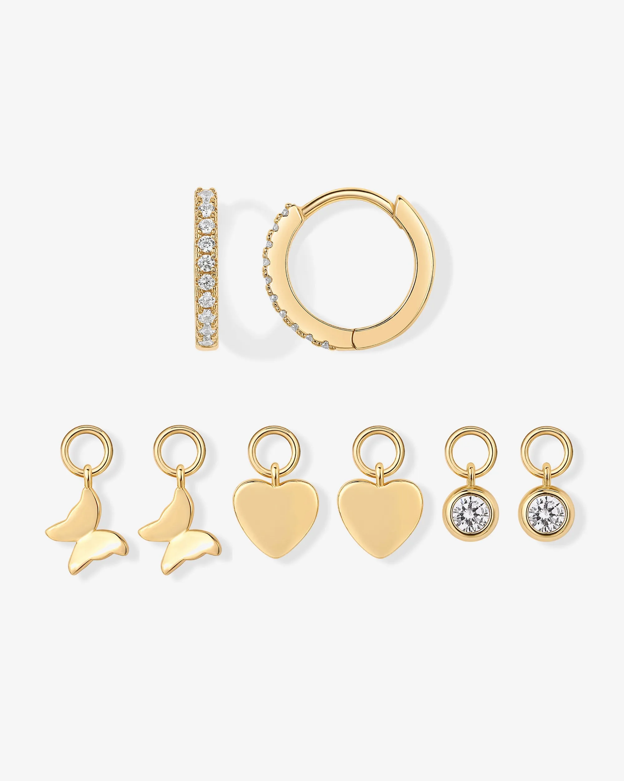 Mix and Match Huggie and Charms Set