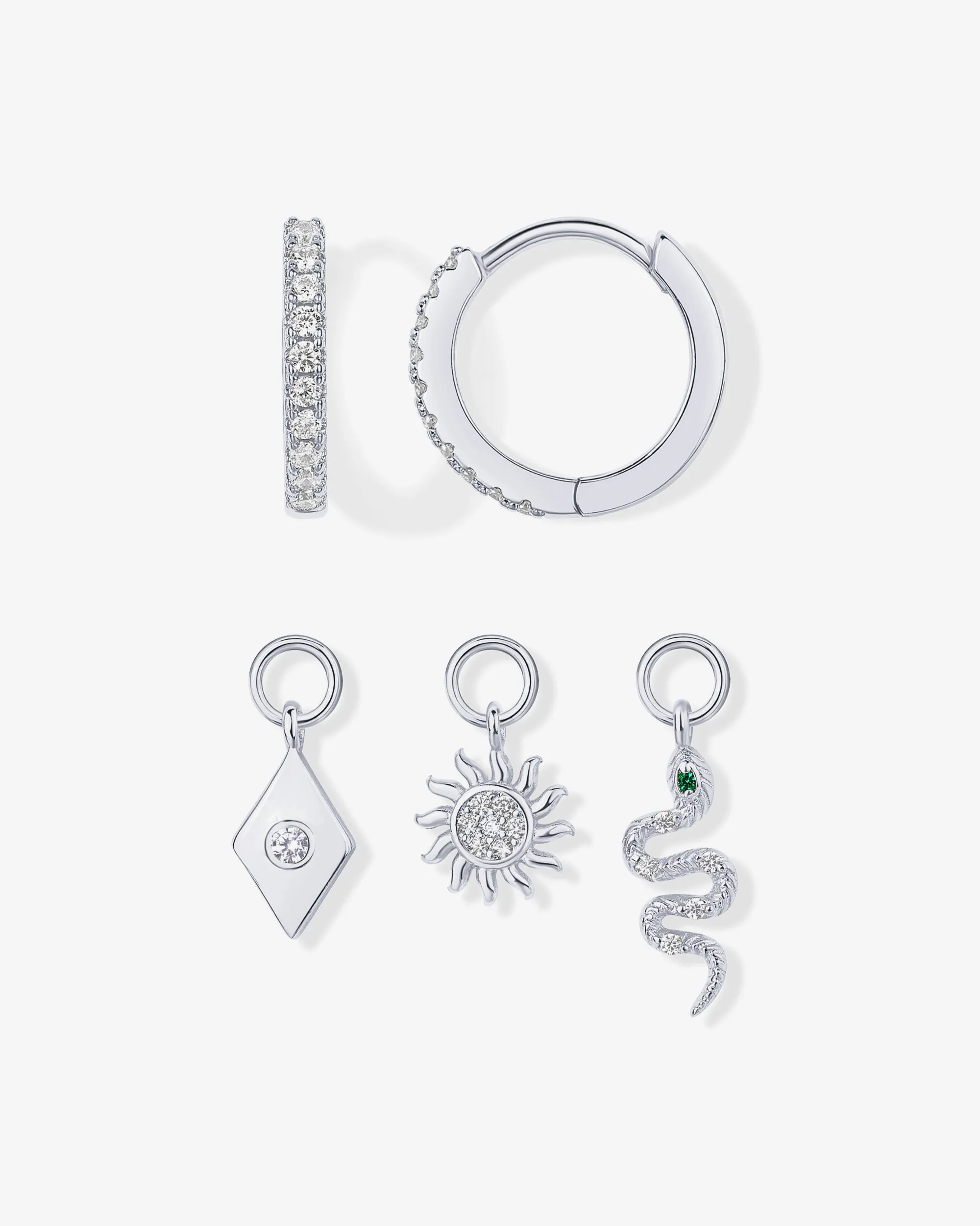 Mix and Match Huggie and Charms Set