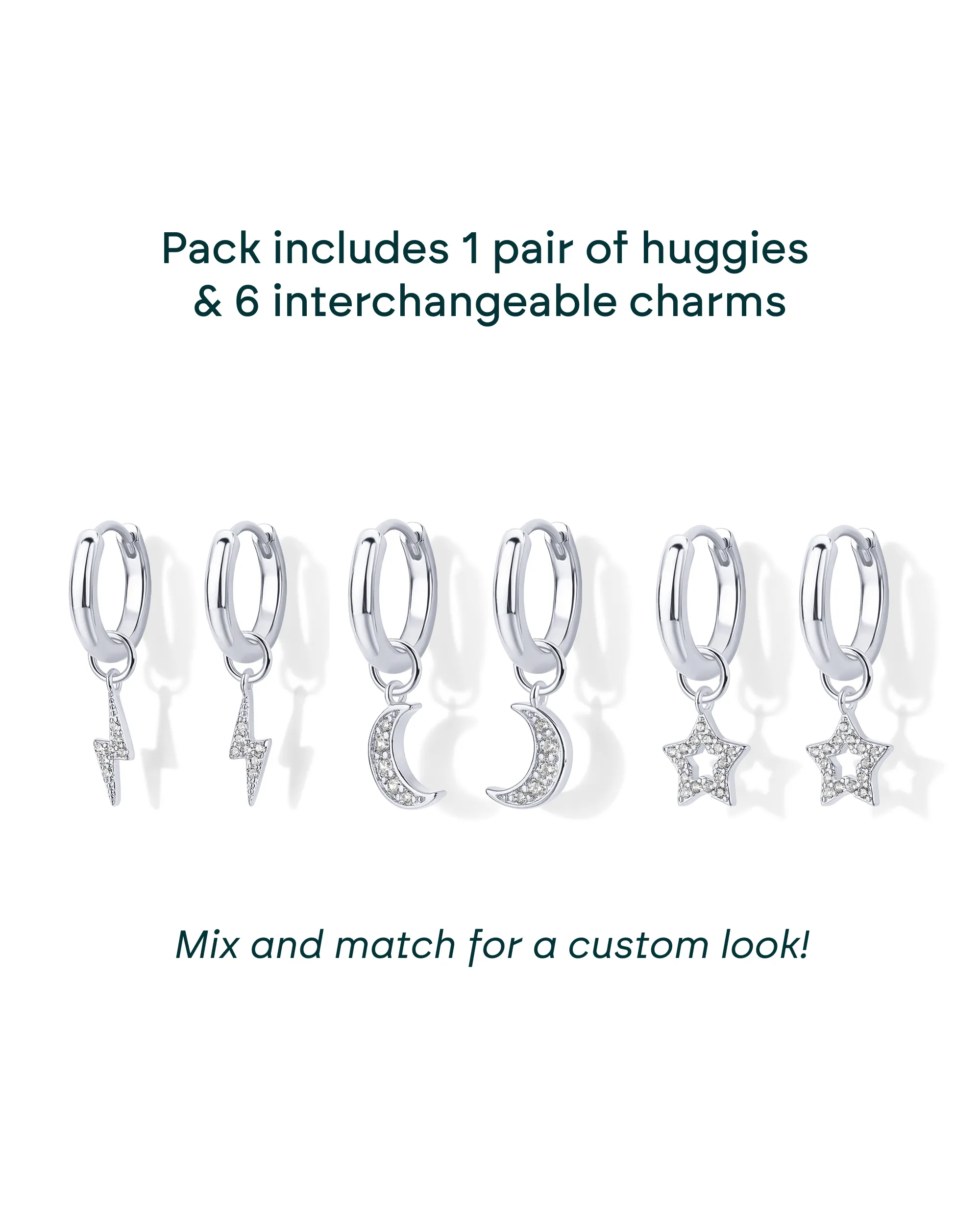 Mix and Match Huggie and Charms Set