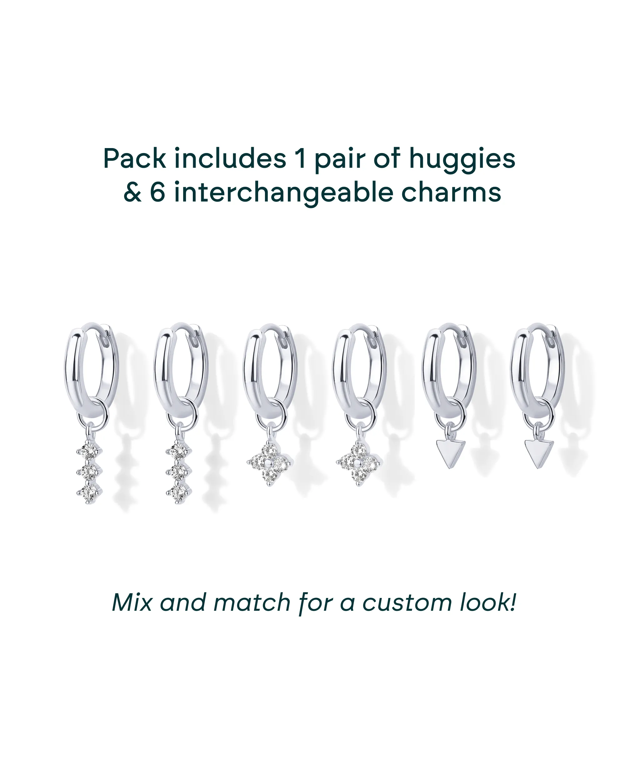 Mix and Match Huggie and Charms Set