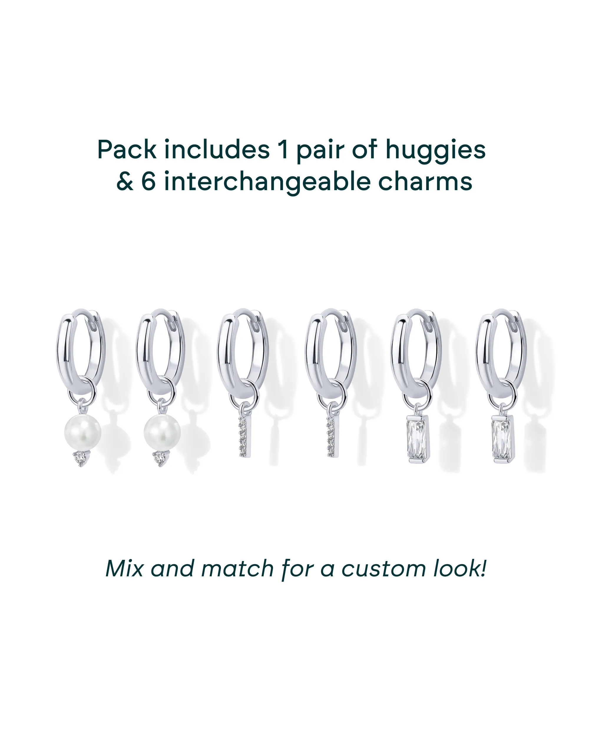 Mix and Match Huggie and Charms Set