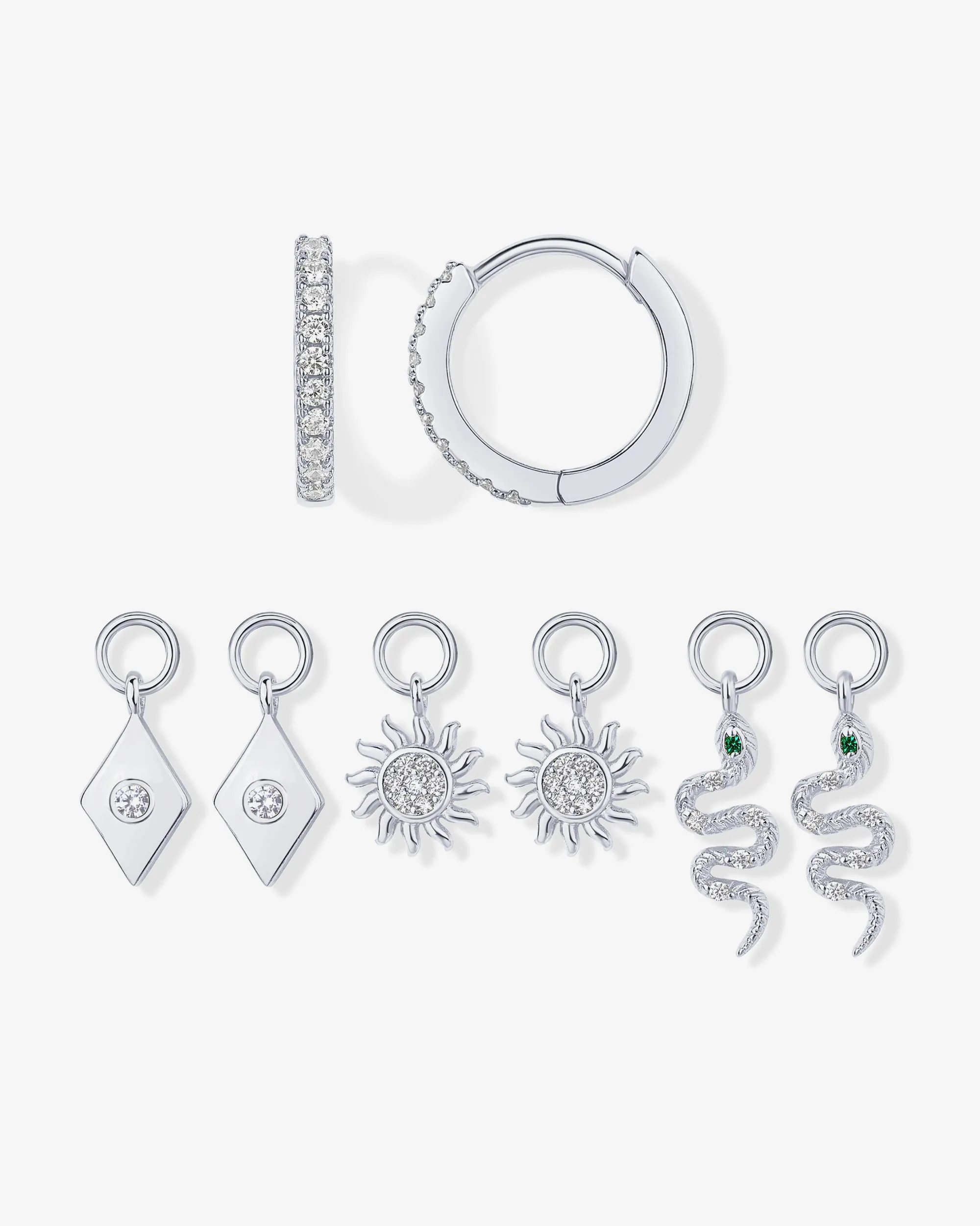 Mix and Match Huggie and Charms Set