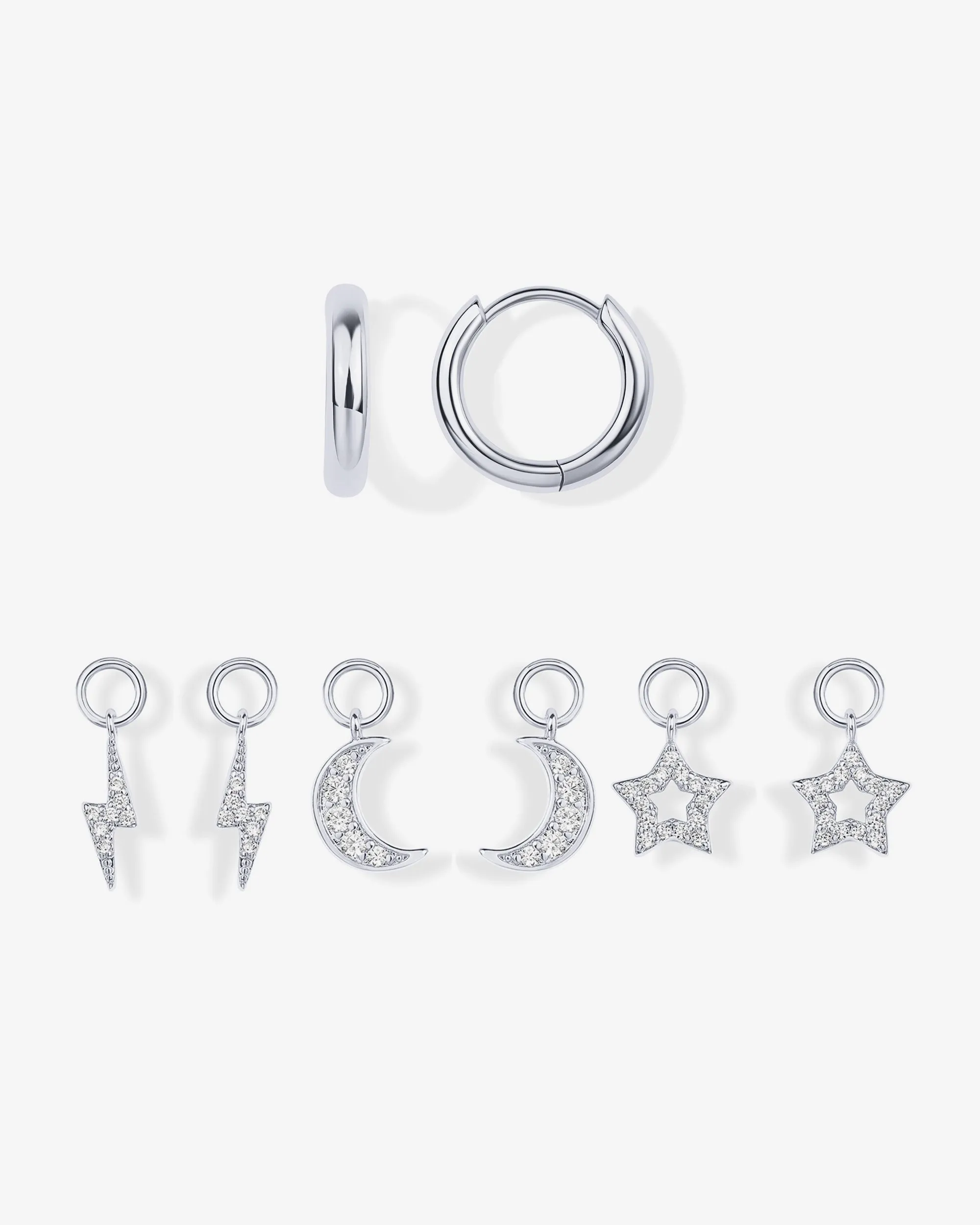 Mix and Match Huggie and Charms Set