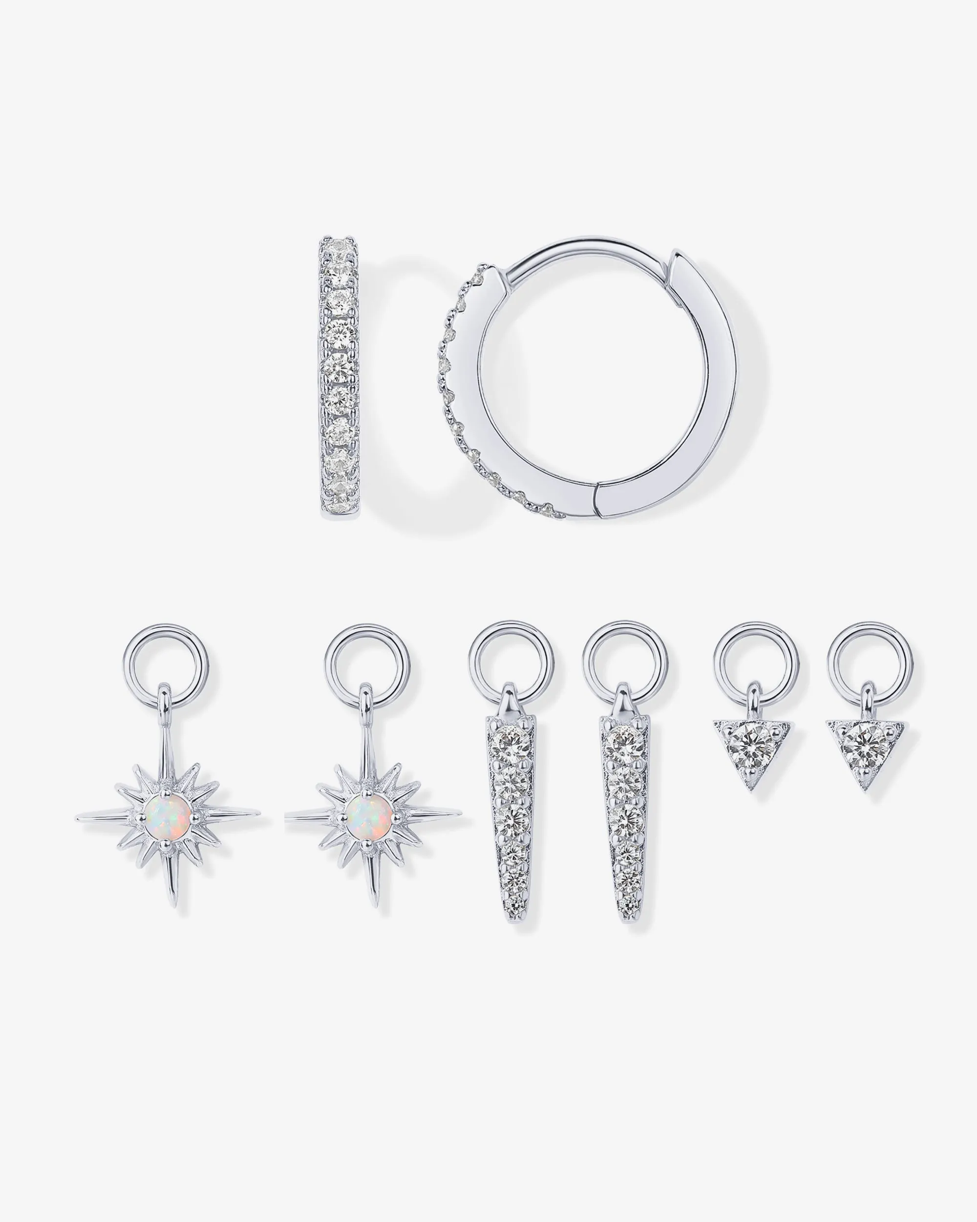 Mix and Match Huggie and Charms Set