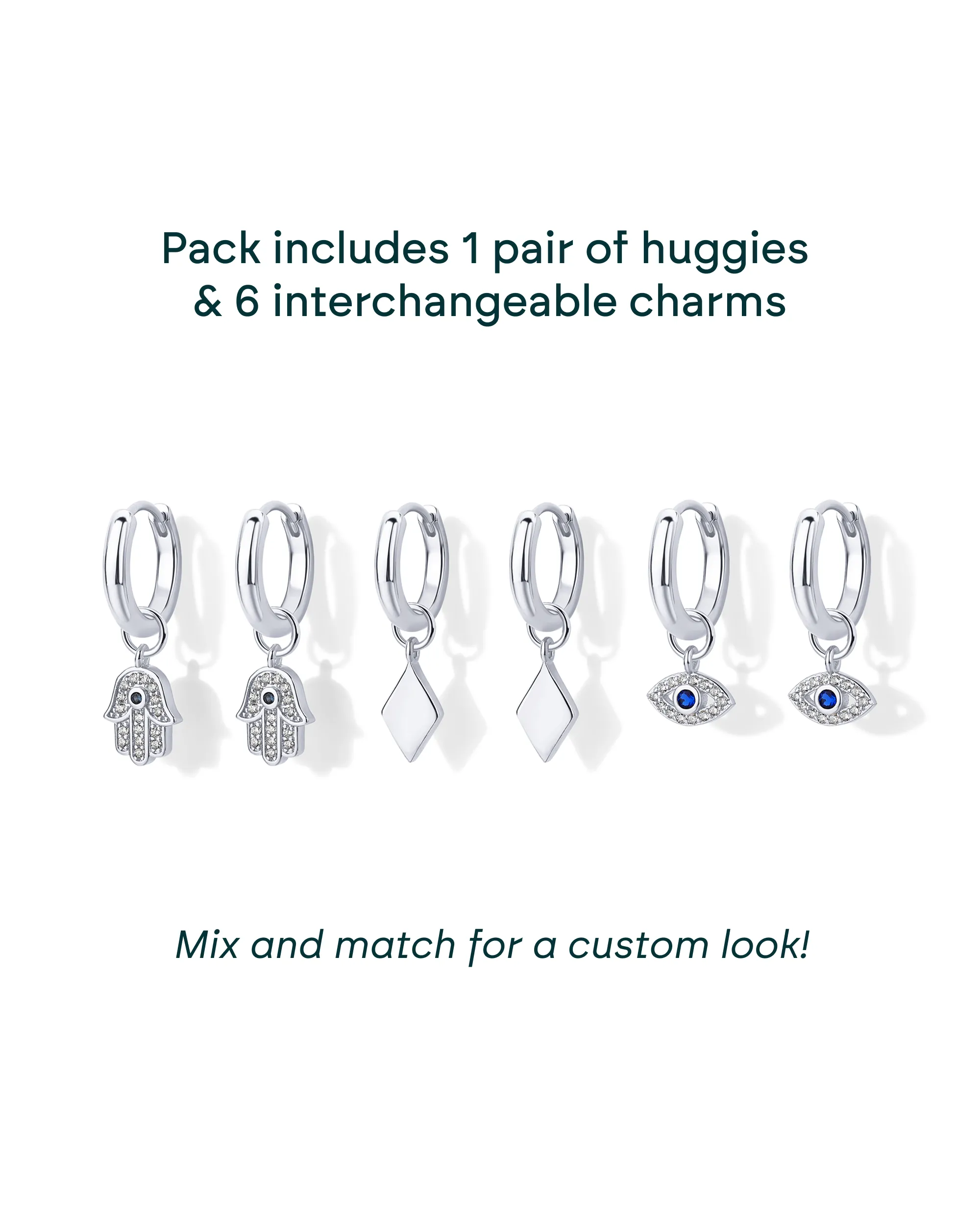 Mix and Match Huggie and Charms Set