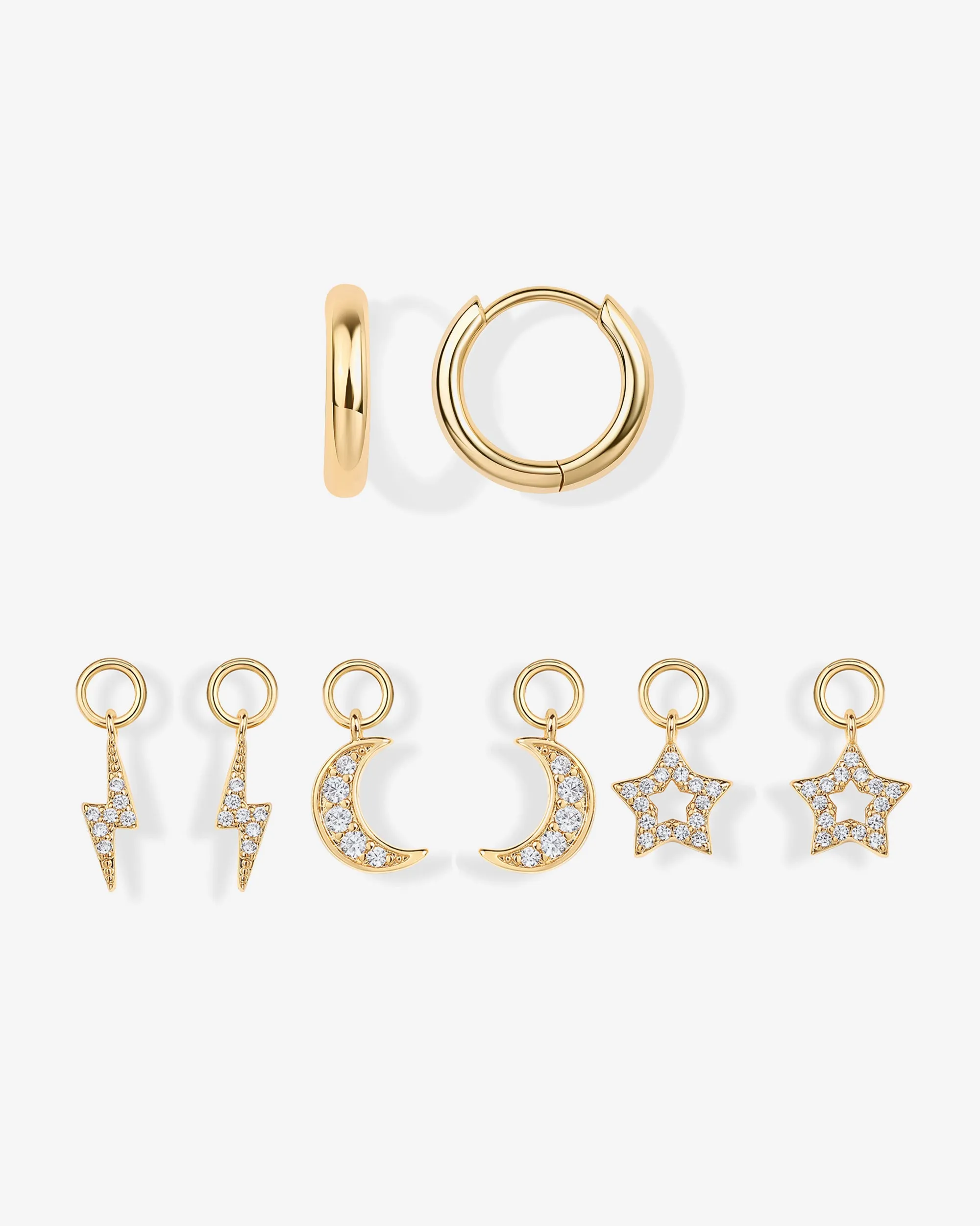 Mix and Match Huggie and Charms Set