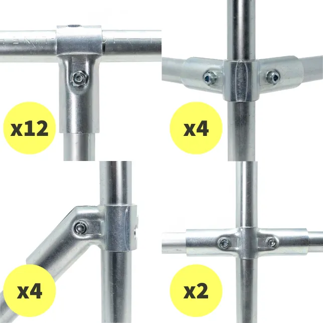 Mixed Structural Pipe Connector Bundle