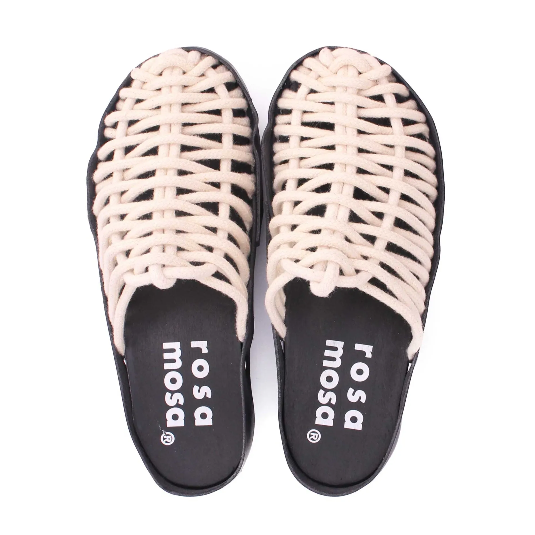 NET PANTO COTTON CLOG DARK SOLE   Natural