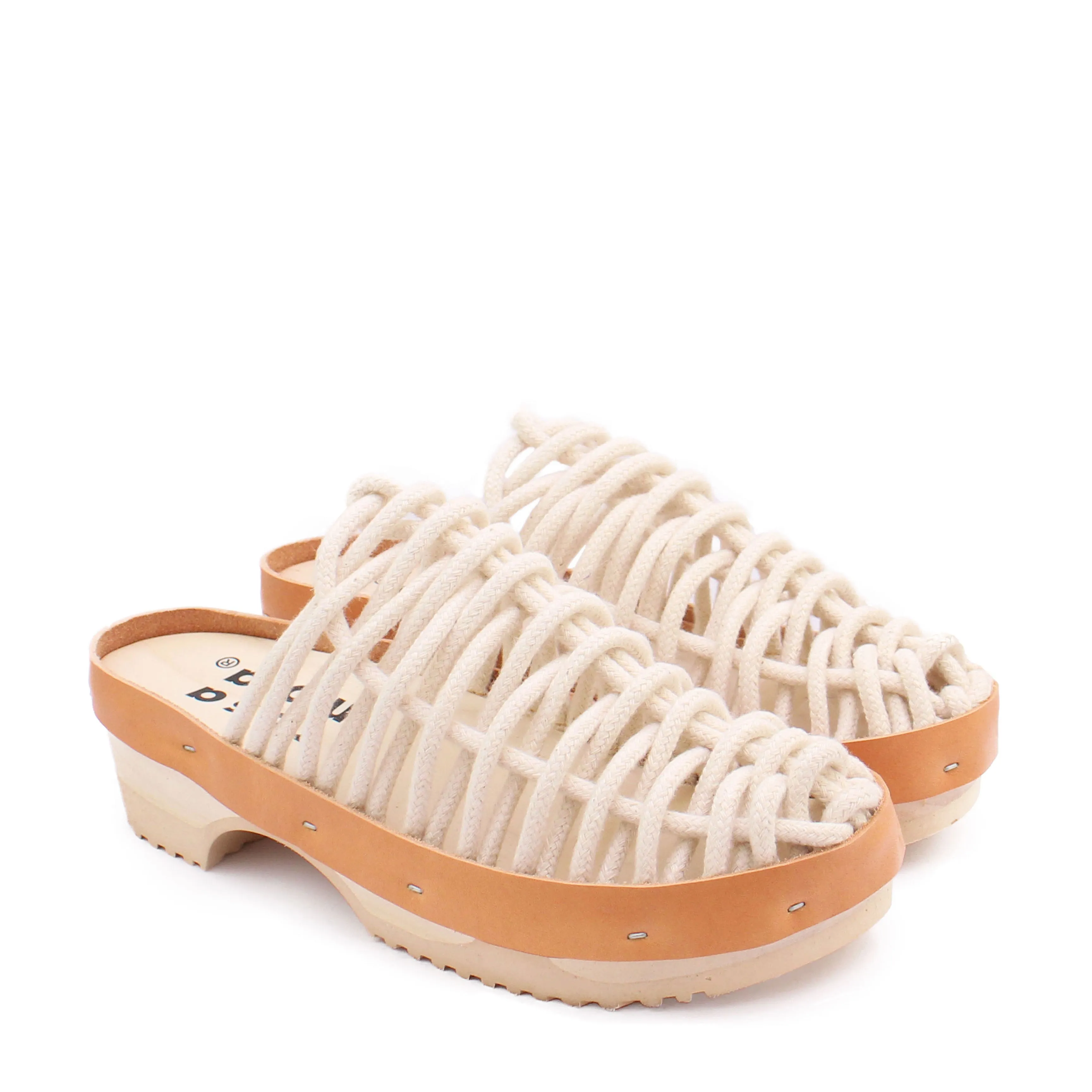 NET PANTO COTTON CLOG   Natural