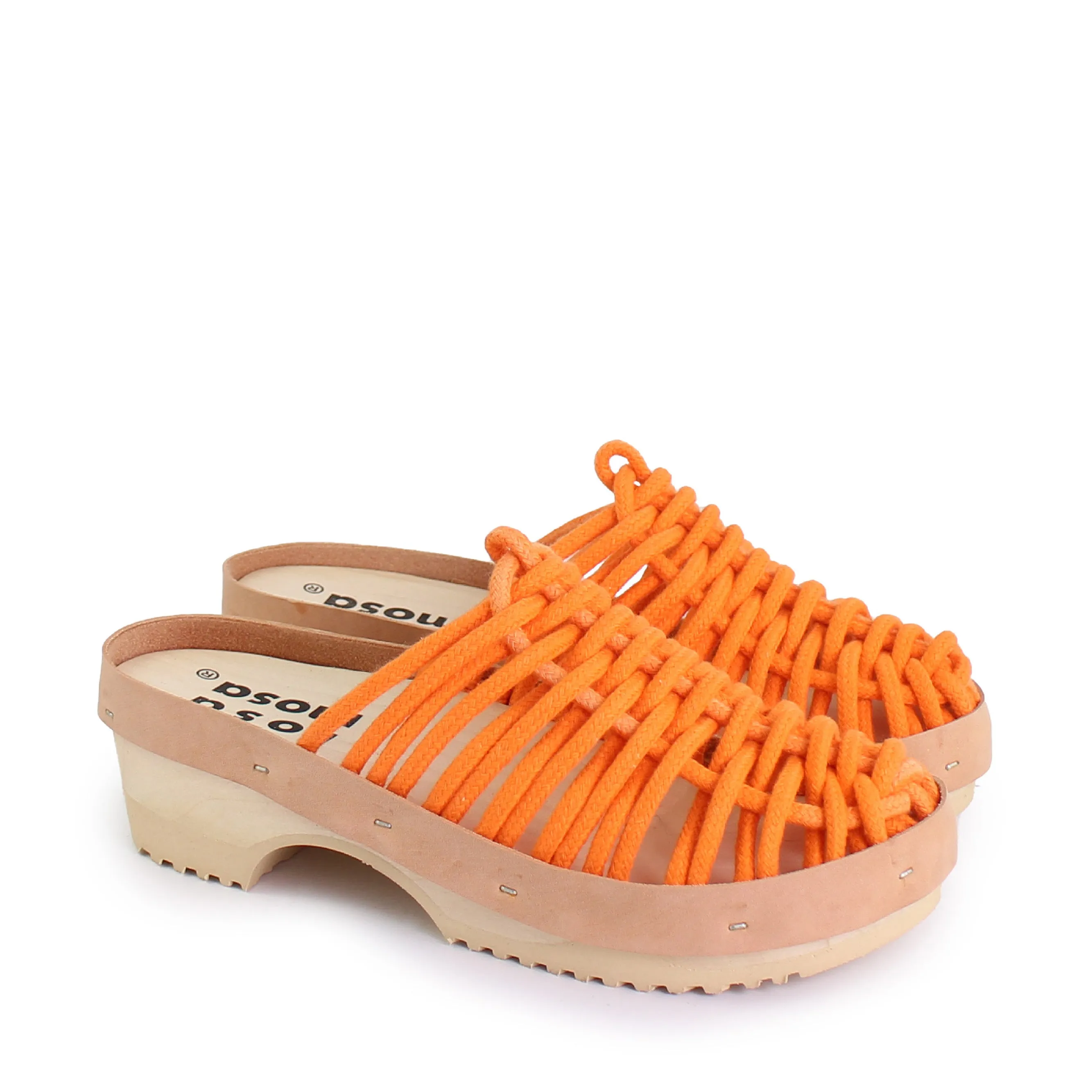 NET PANTO COTTON CLOG   Tangerine