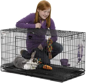 New in box! MidWest Folding Metal Rabbit Cage | Includes 1/2 inch hygienic floor grid & Top / Front Door Access