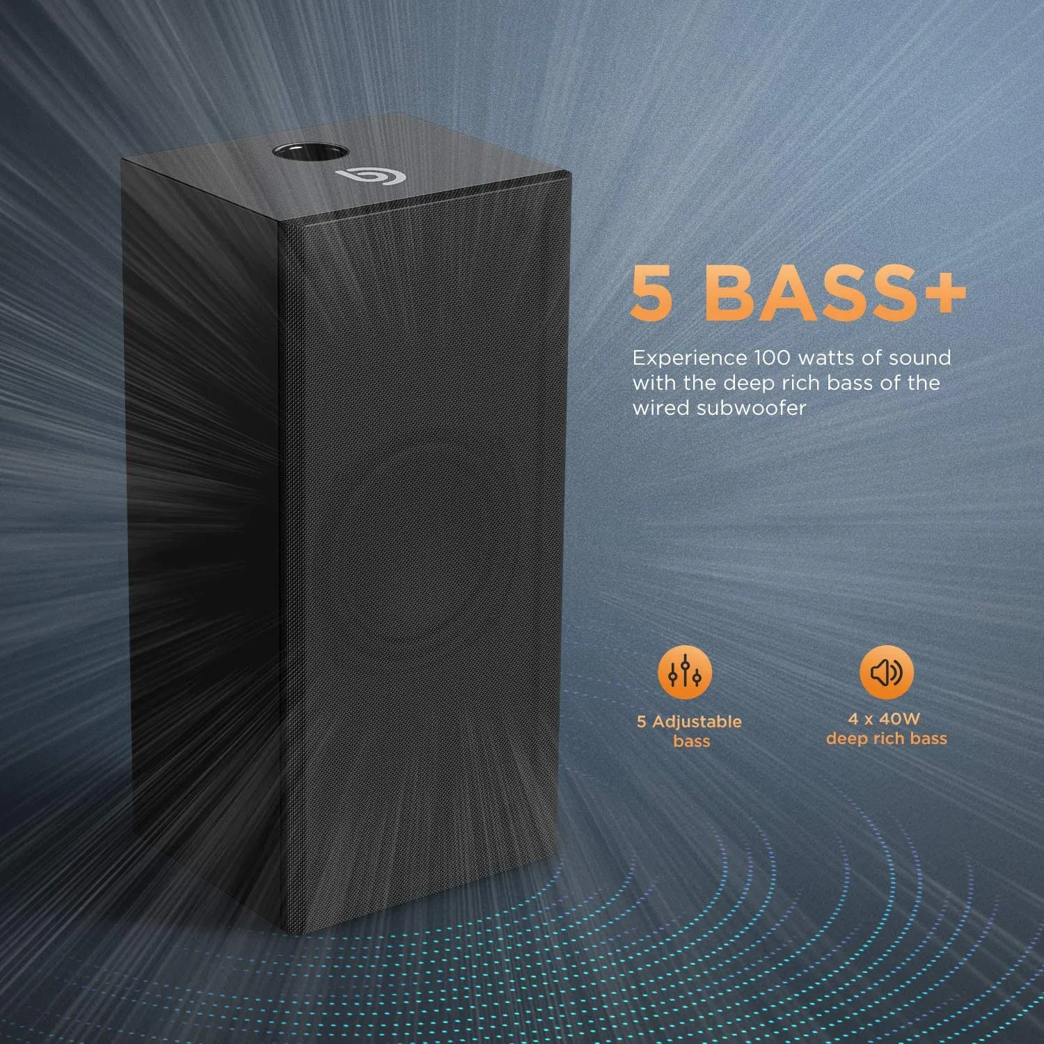 New was store display! Tested sounds great! Bomaker 2.1 Slim TV Sound Bar, Sound Bar with Subwoofer, 110dB/100W, 5 EQ Modes, 31 Inch! Includes Remote! No Box, No manual!