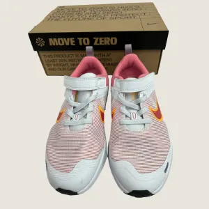 Nike Downshifter 12 Pre-School Sport in White/Pink 13C