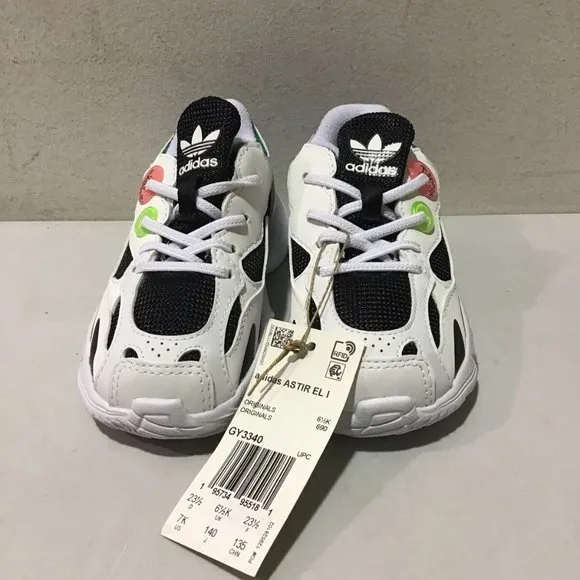 NWT ADIDAS ASTIR EL GIRL'S LEATHER SNEAKERS SIZE TODDLER 7K
