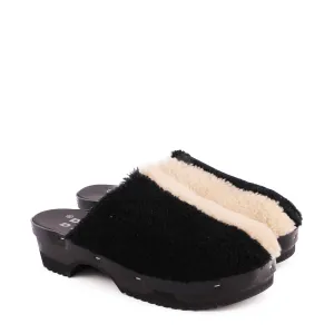 PANTO CURLY DUO shearling black & natural