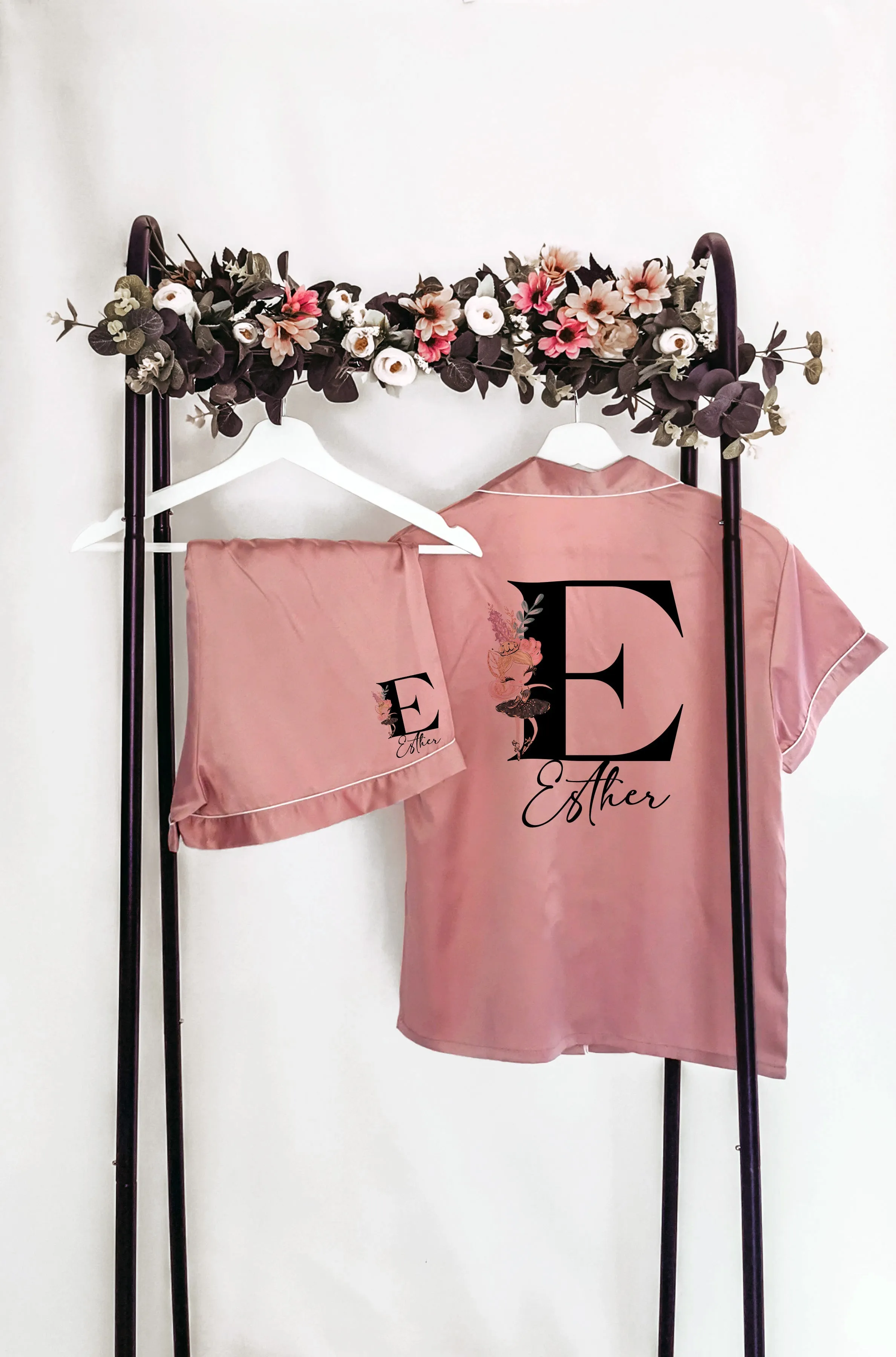 Personalised Ballerina Pyjamas & Robe – Custom Satin Sleepwear for All Ages