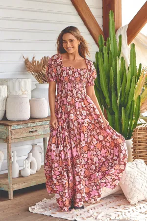 Pixie Print Claudette Maxi Dress