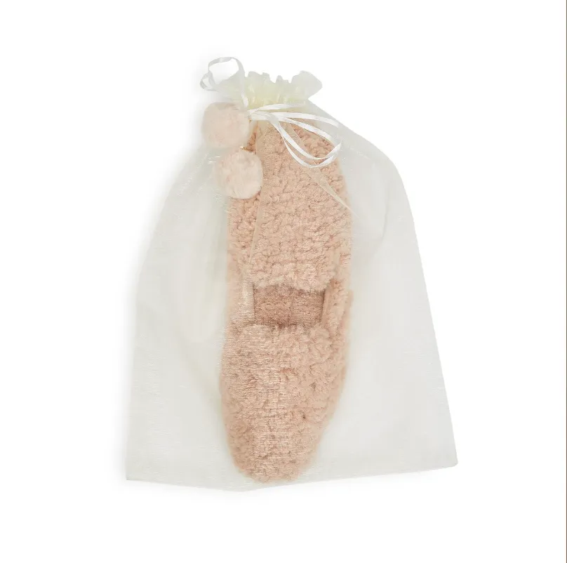 Plush Sherpa Feel Slides