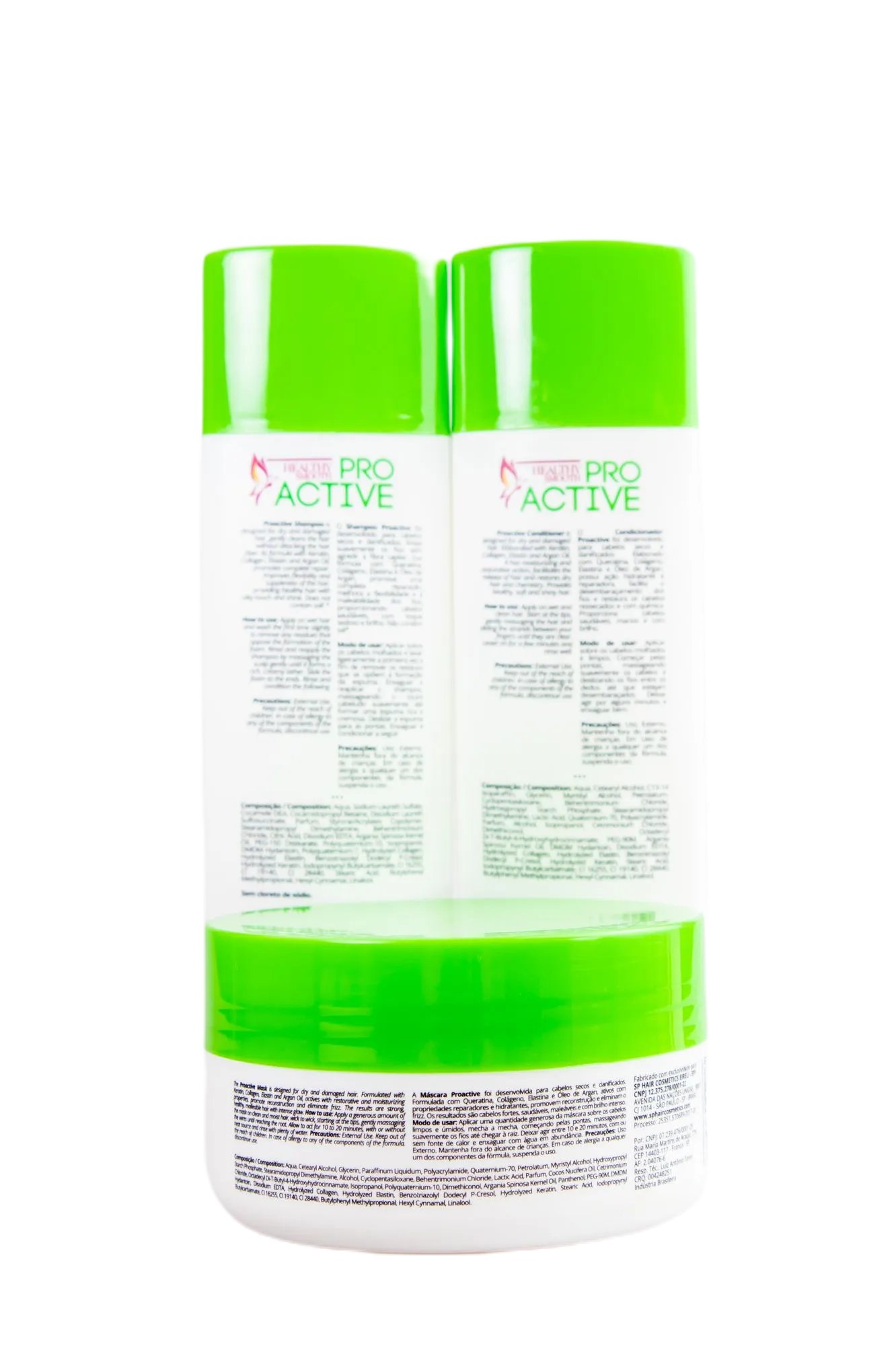 Professional ProActive Home Care Maintenance Hair Treatment Kit 3 Itens - Sphair