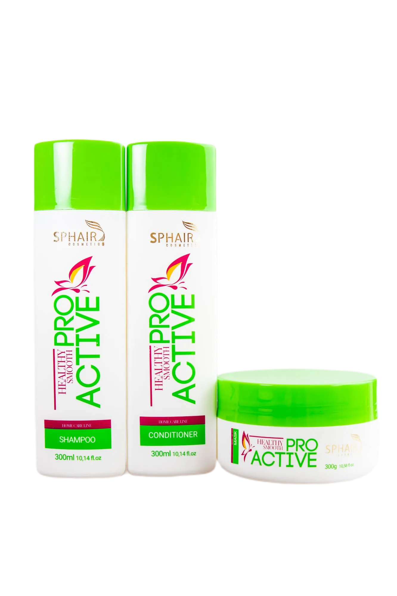 Professional ProActive Home Care Maintenance Hair Treatment Kit 3 Itens - Sphair
