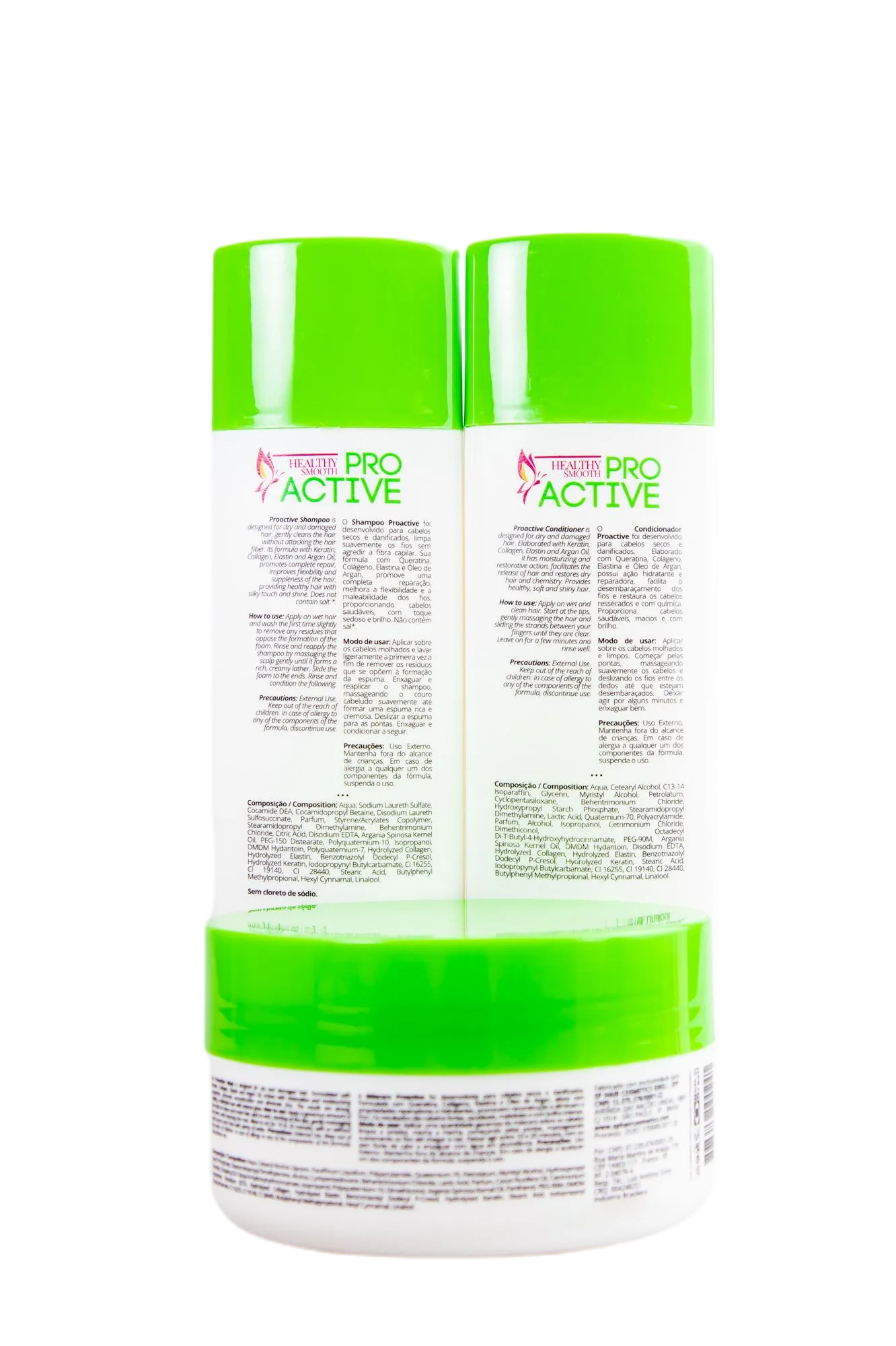 Professional ProActive Home Care Maintenance Hair Treatment Kit 3 Itens - Sphair