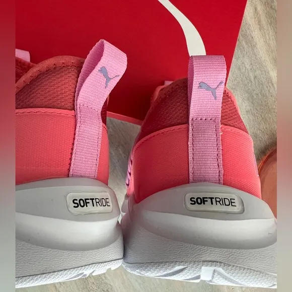 PUMA Softride One4All Sunset Sky Big Kid 6.5 Womens 8.5 NWT NIB PINK LILAC PINK