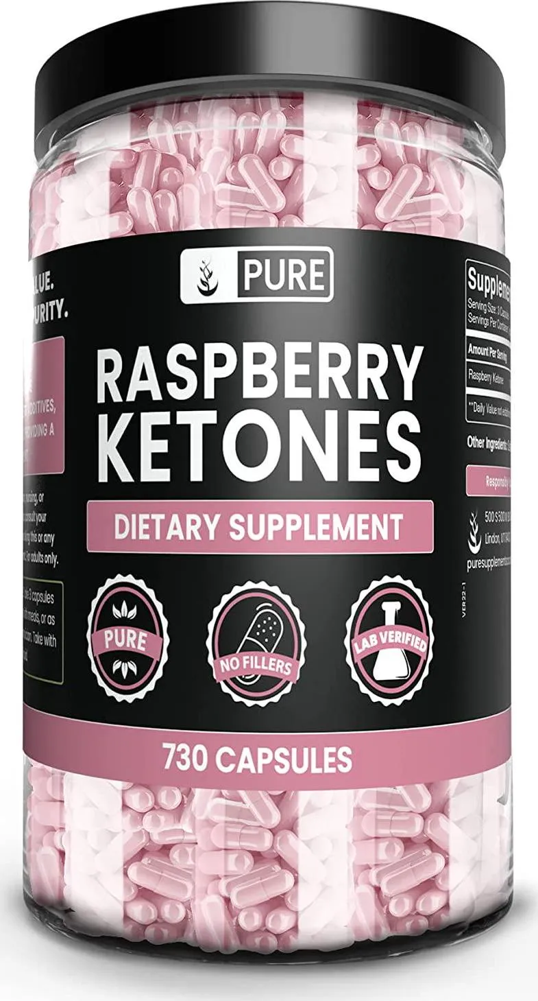 Pure Original Ingredients Raspberry Ketone (730 Capsules) No Magnesium Or Rice Fillers, Always Pure, Lab Verified