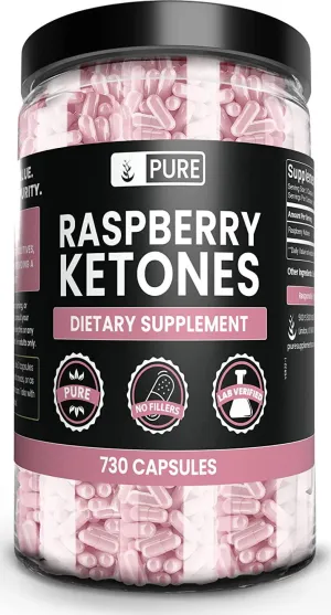 Pure Original Ingredients Raspberry Ketone (730 Capsules) No Magnesium Or Rice Fillers, Always Pure, Lab Verified