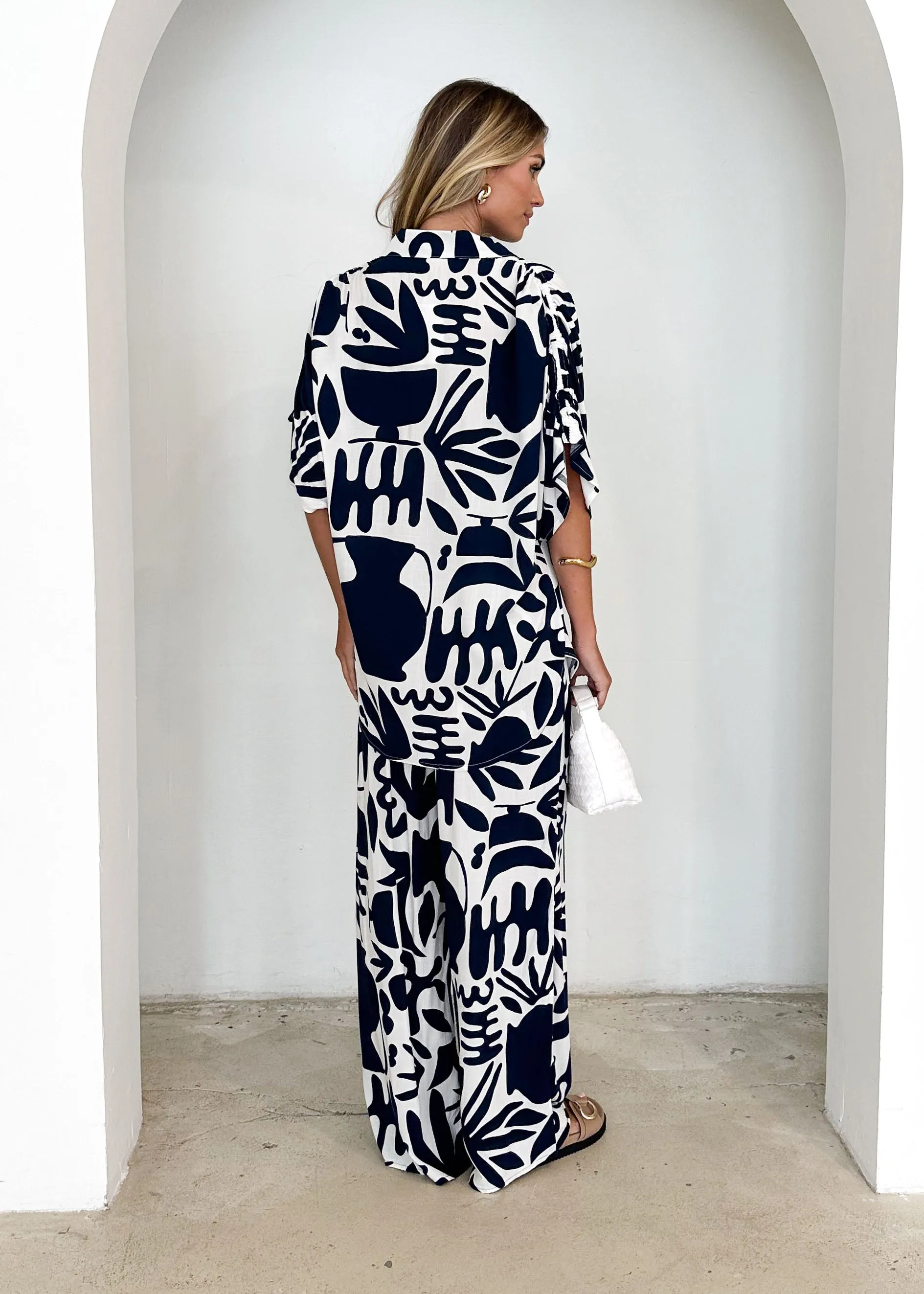 Raegan Shirt - Navy Mirage