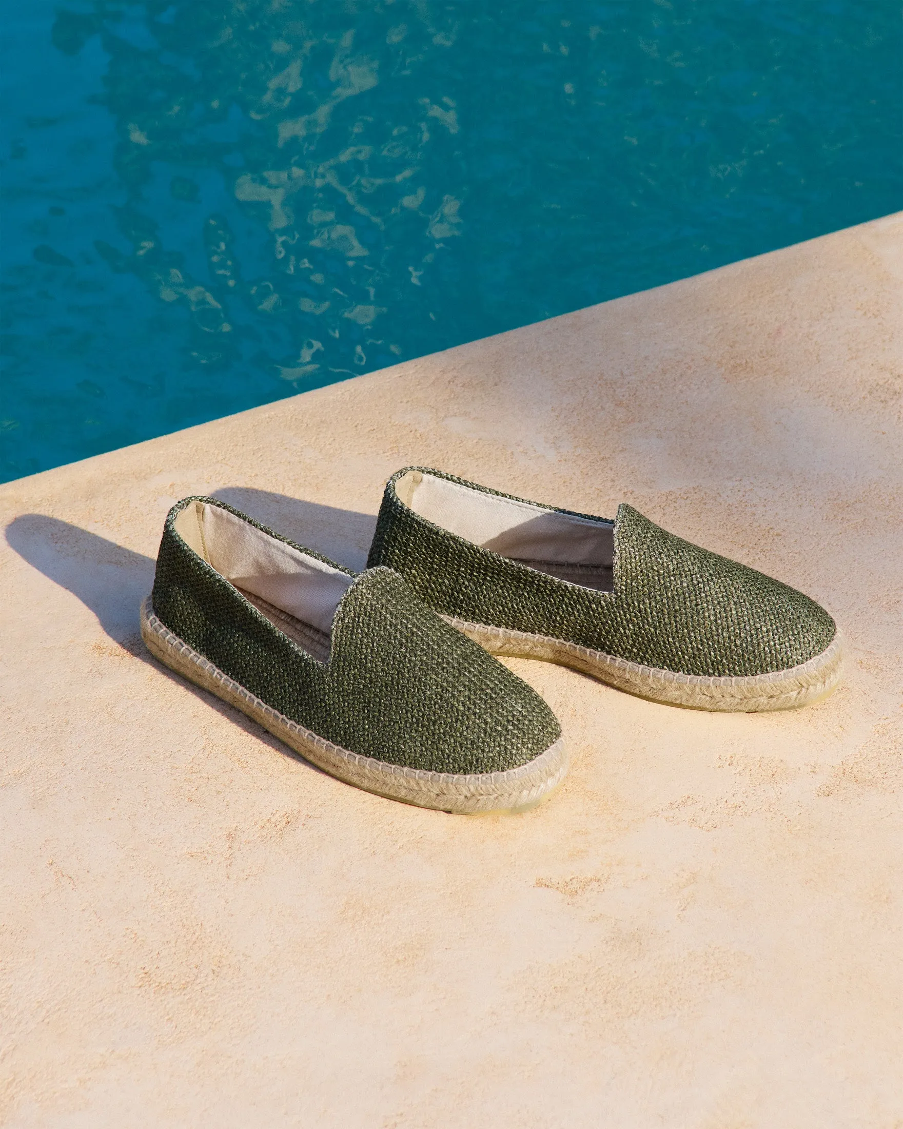 Raffia Espadrilles - H13C0 - Yucatán Bottle Green