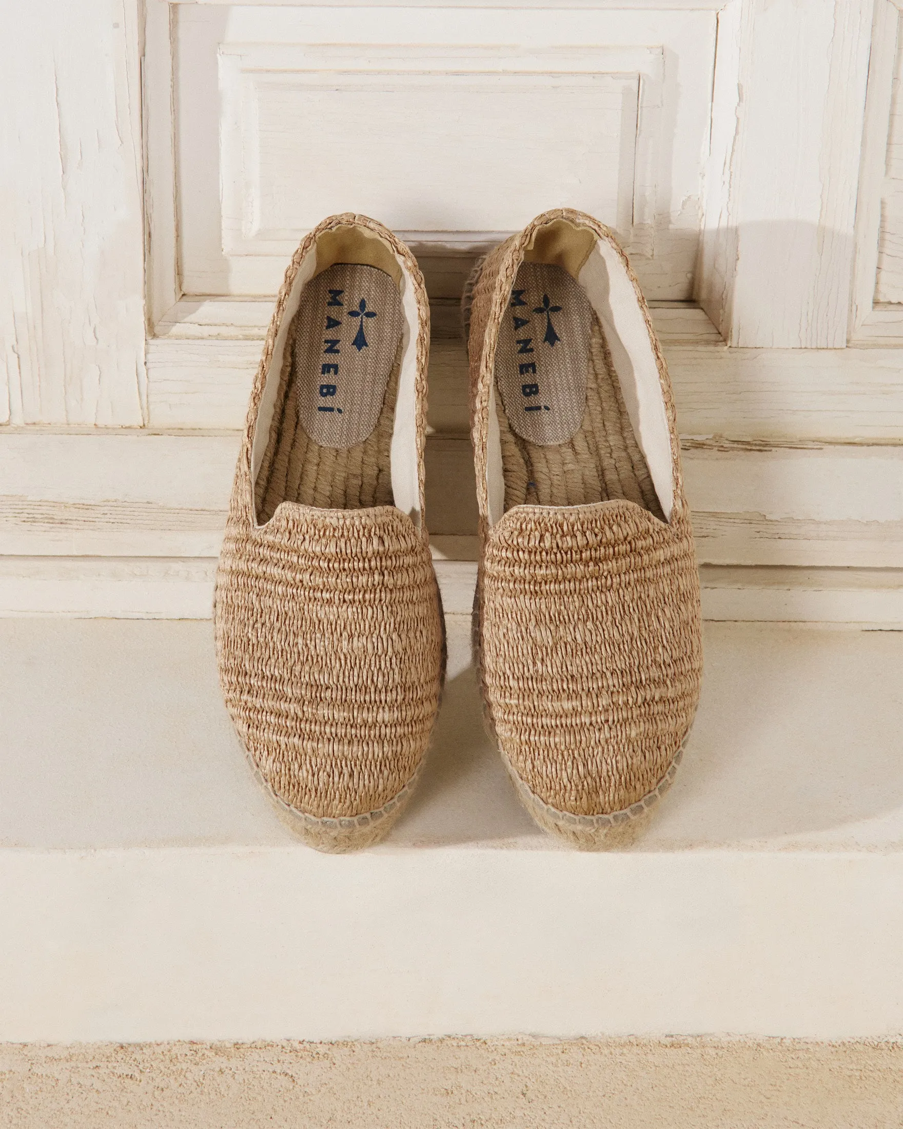 Raffia Stripes Double Sole Espadrilles - H15D0 - Yucatán Natural