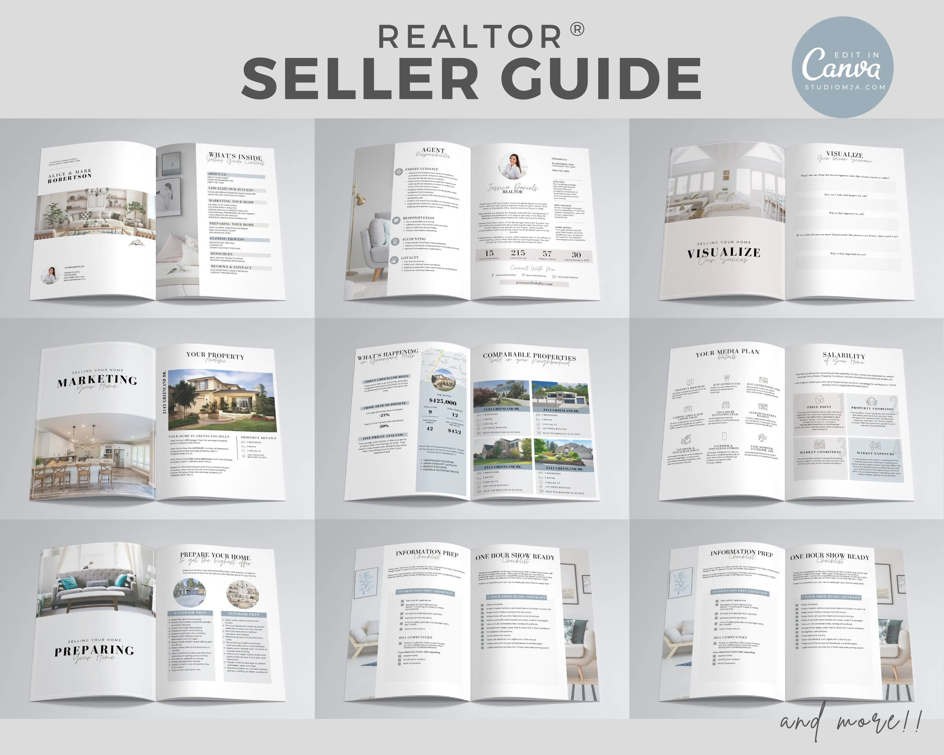 Real Estate Guide and Presentation Set Templates
