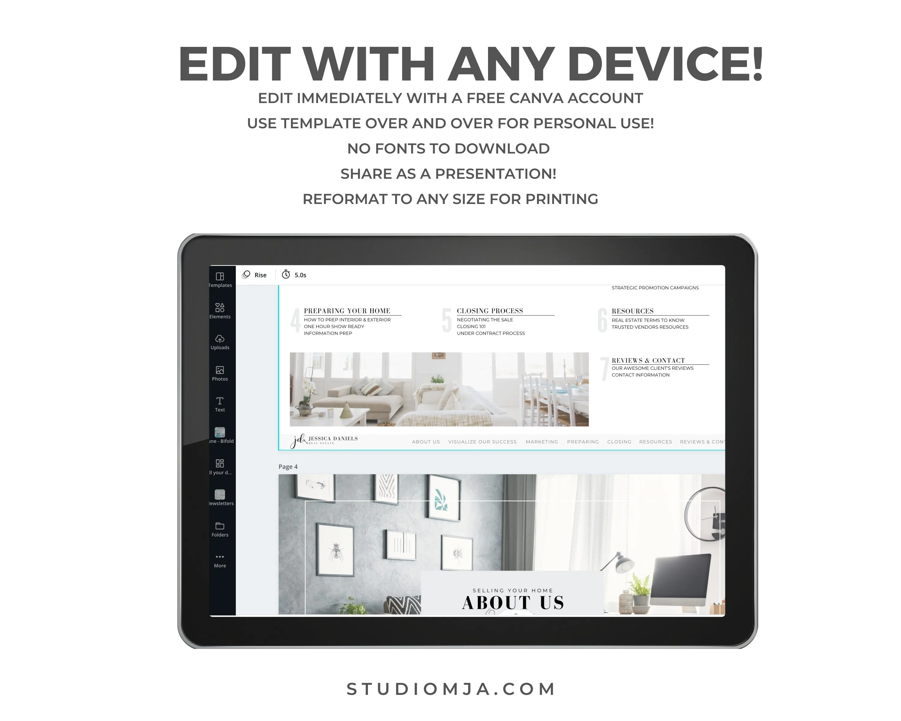 Real Estate Guide and Presentation Set Templates