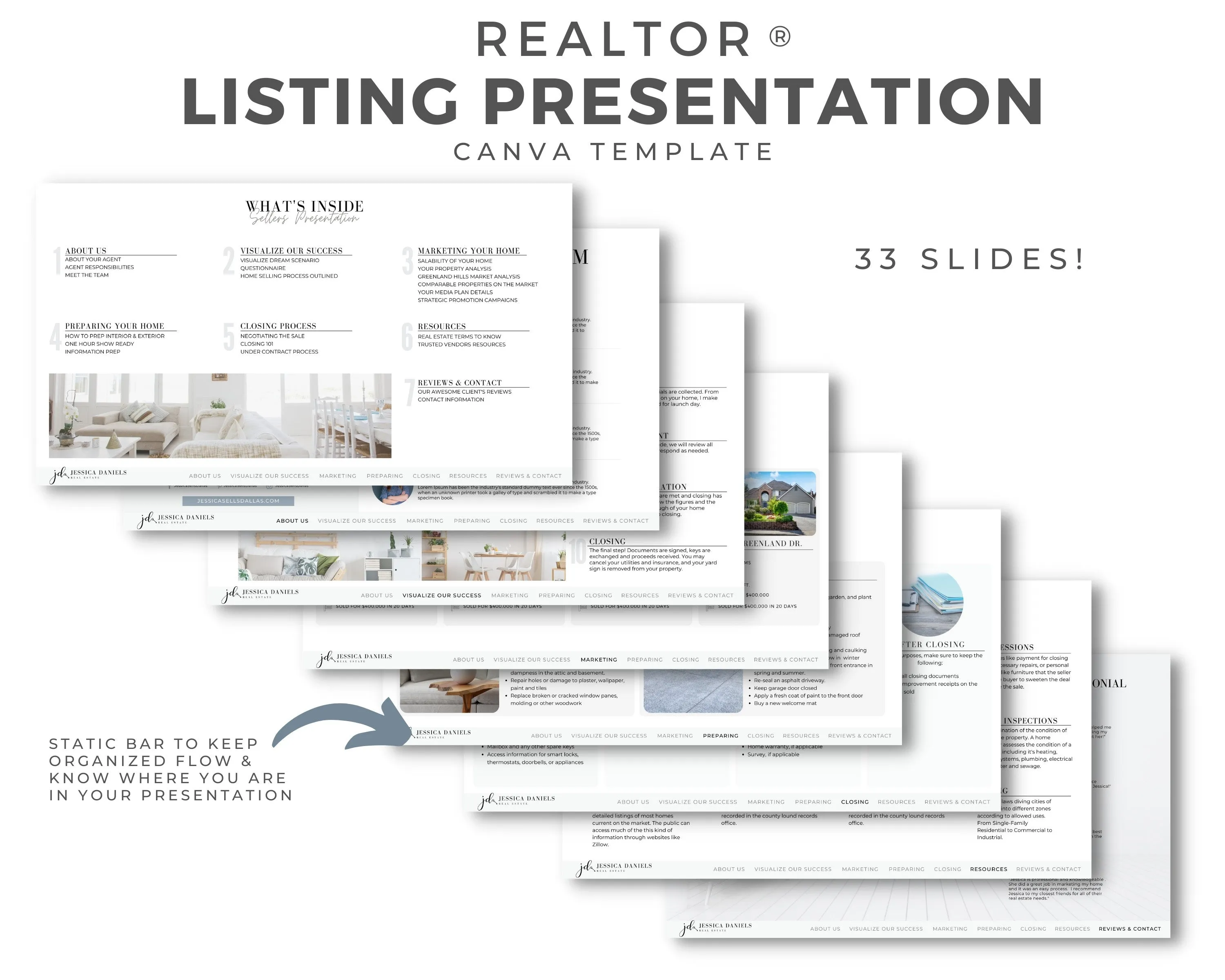 Real Estate Guide and Presentation Set Templates