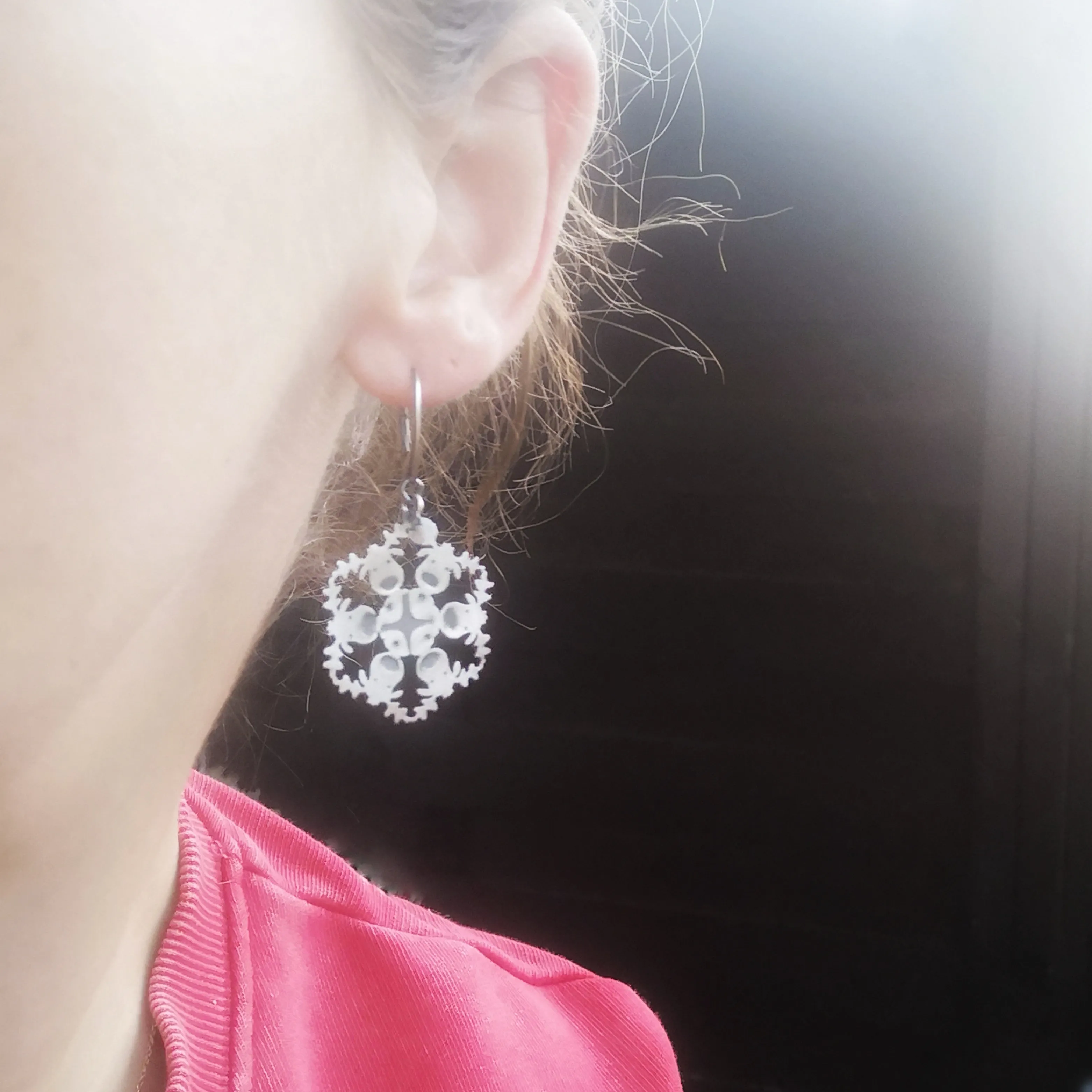 Reindeer Snowflake Earrings