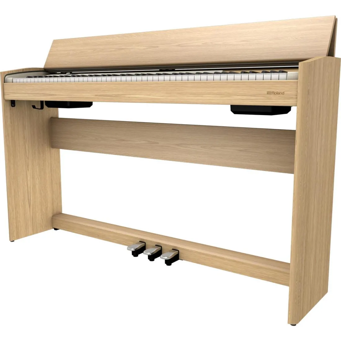 Roland F701 Digital Piano, Light Oak