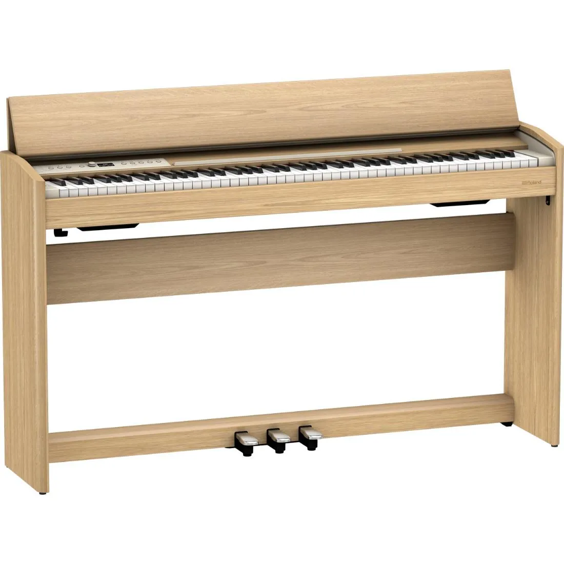 Roland F701 Digital Piano, Light Oak