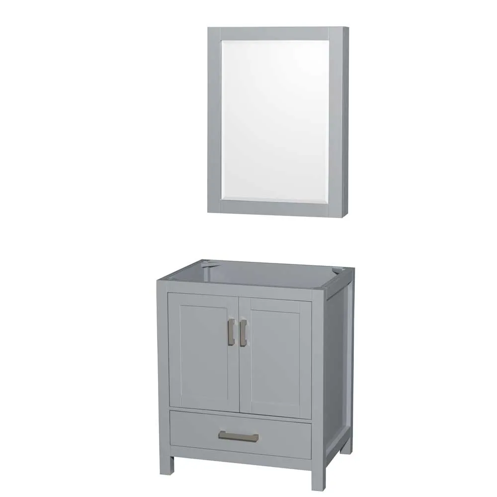 Sheffield 30 Inch Single Bathroom Vanity in Gray