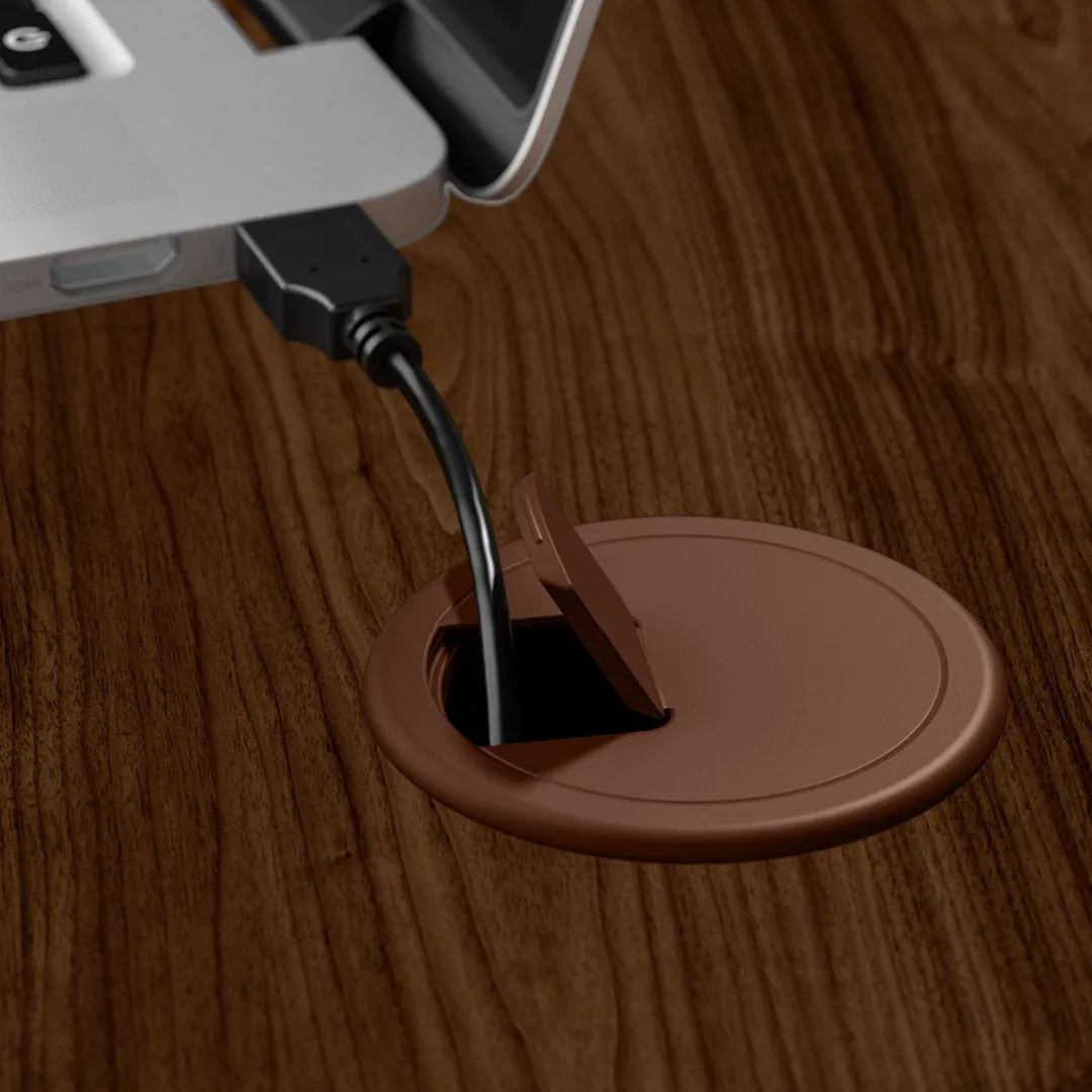 Shelonda L-Shape Executive Desk with Hutch Latitude Run® Color: Modern Walnut