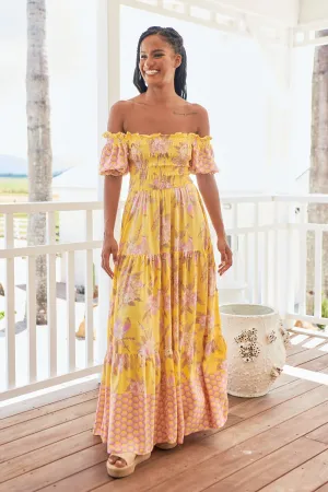 Sol Print Claudette Maxi Dress