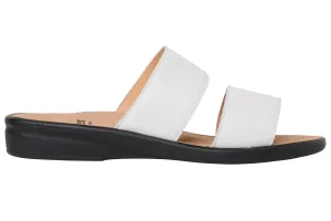 'Sonnica' women's small fit slide sandal - white
