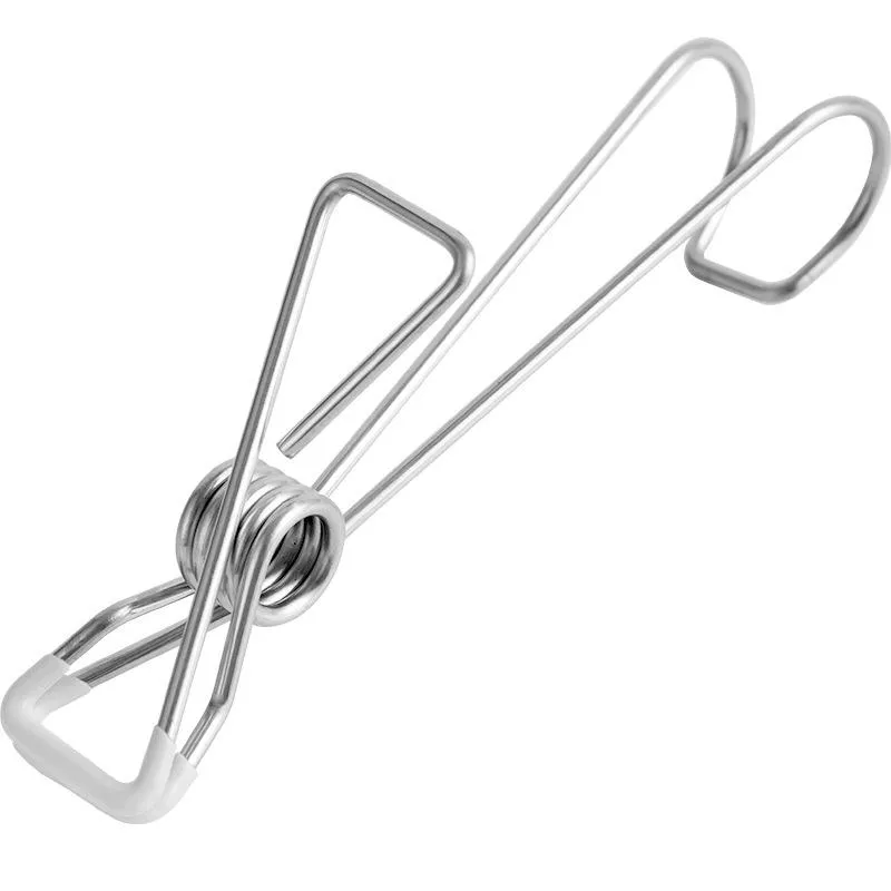 Stainless Steel Clips on Hooks - Firm Grip Wire Clothes Pins_PB
