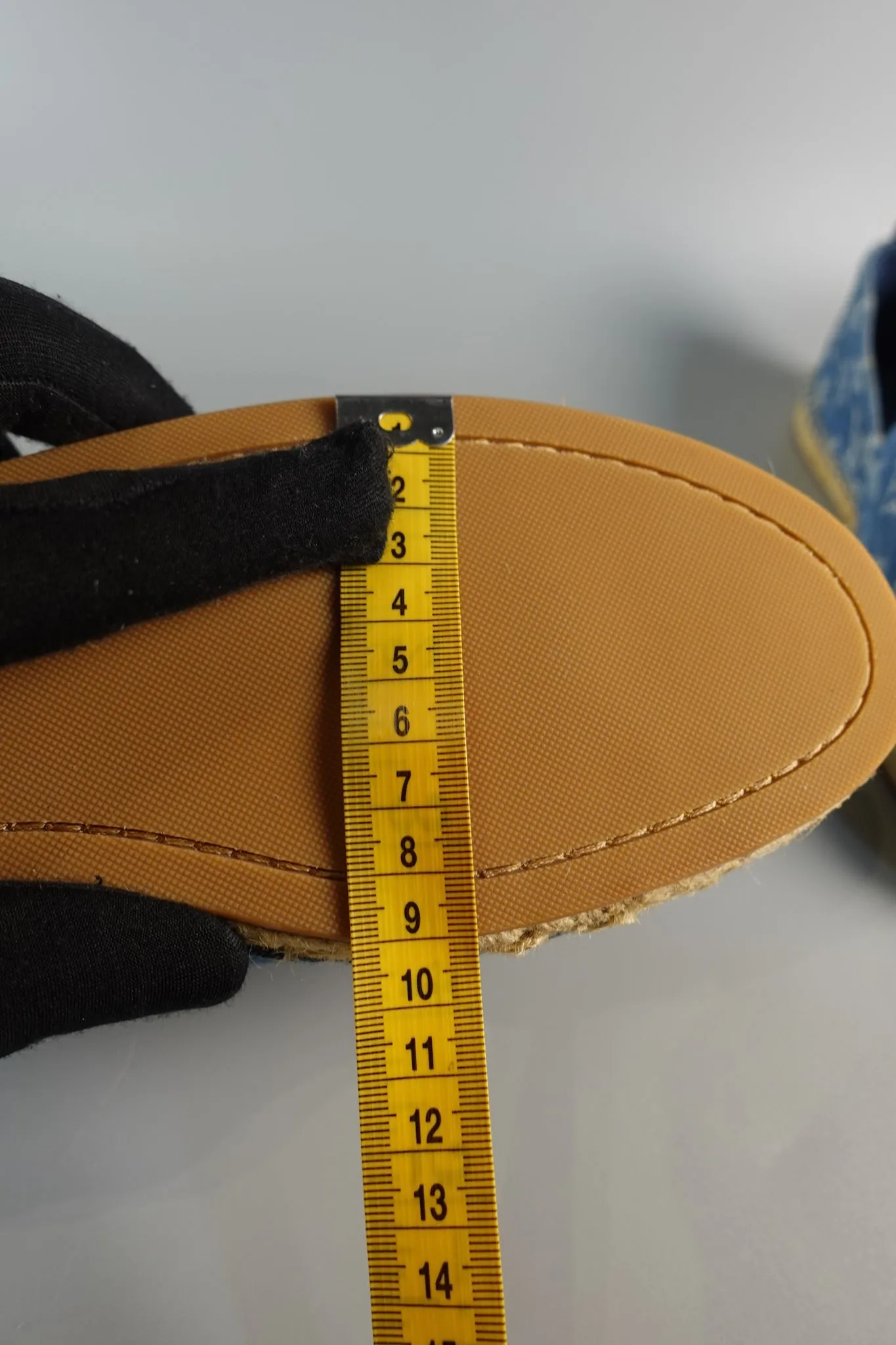 Starboard Denim Espadrille Slip On Shoes Size 40 (26cm)