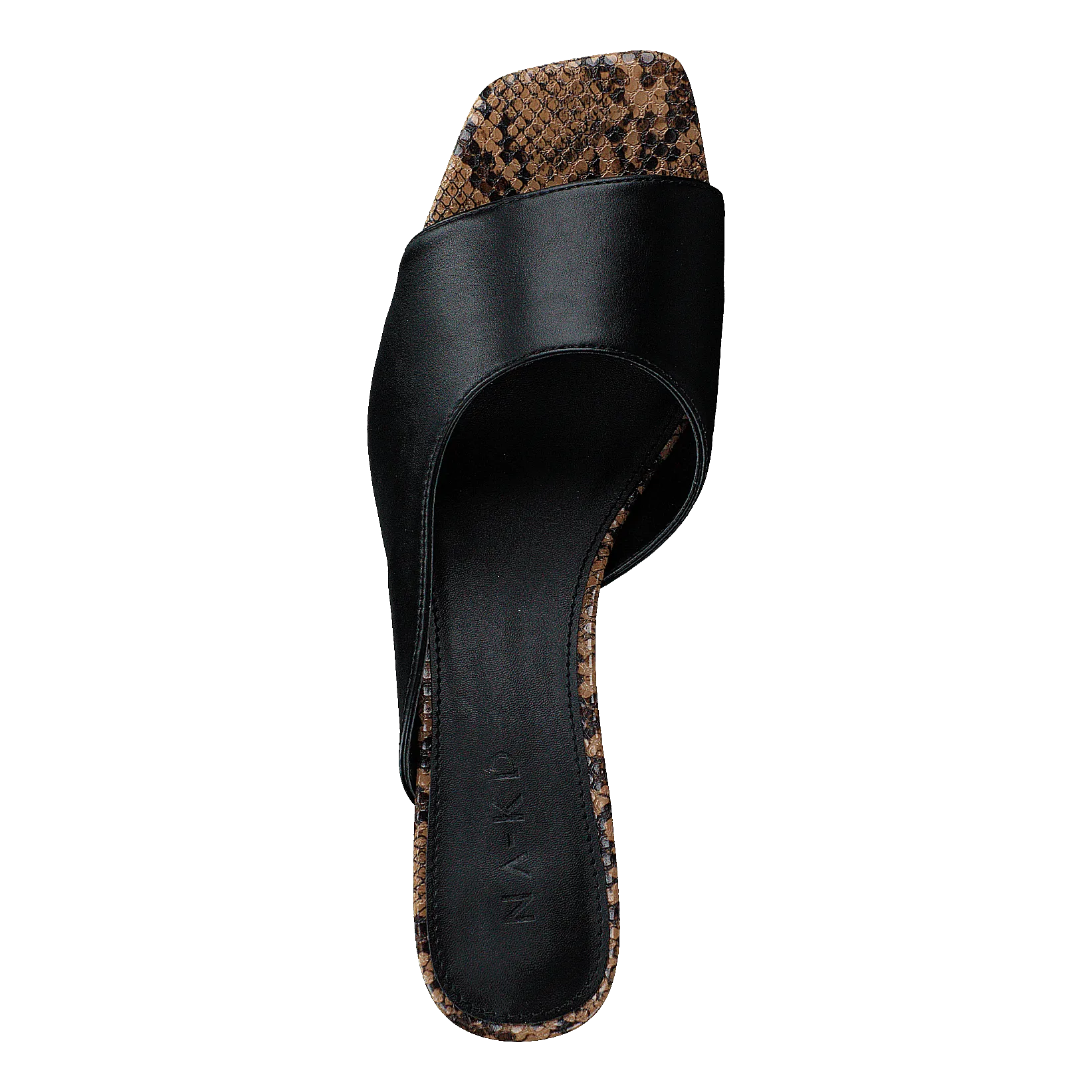 Style Two Tonad Mules Black Snake