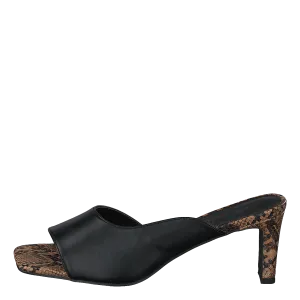 Style Two Tonad Mules Black Snake