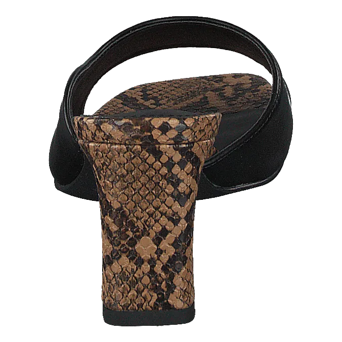Style Two Tonad Mules Black Snake