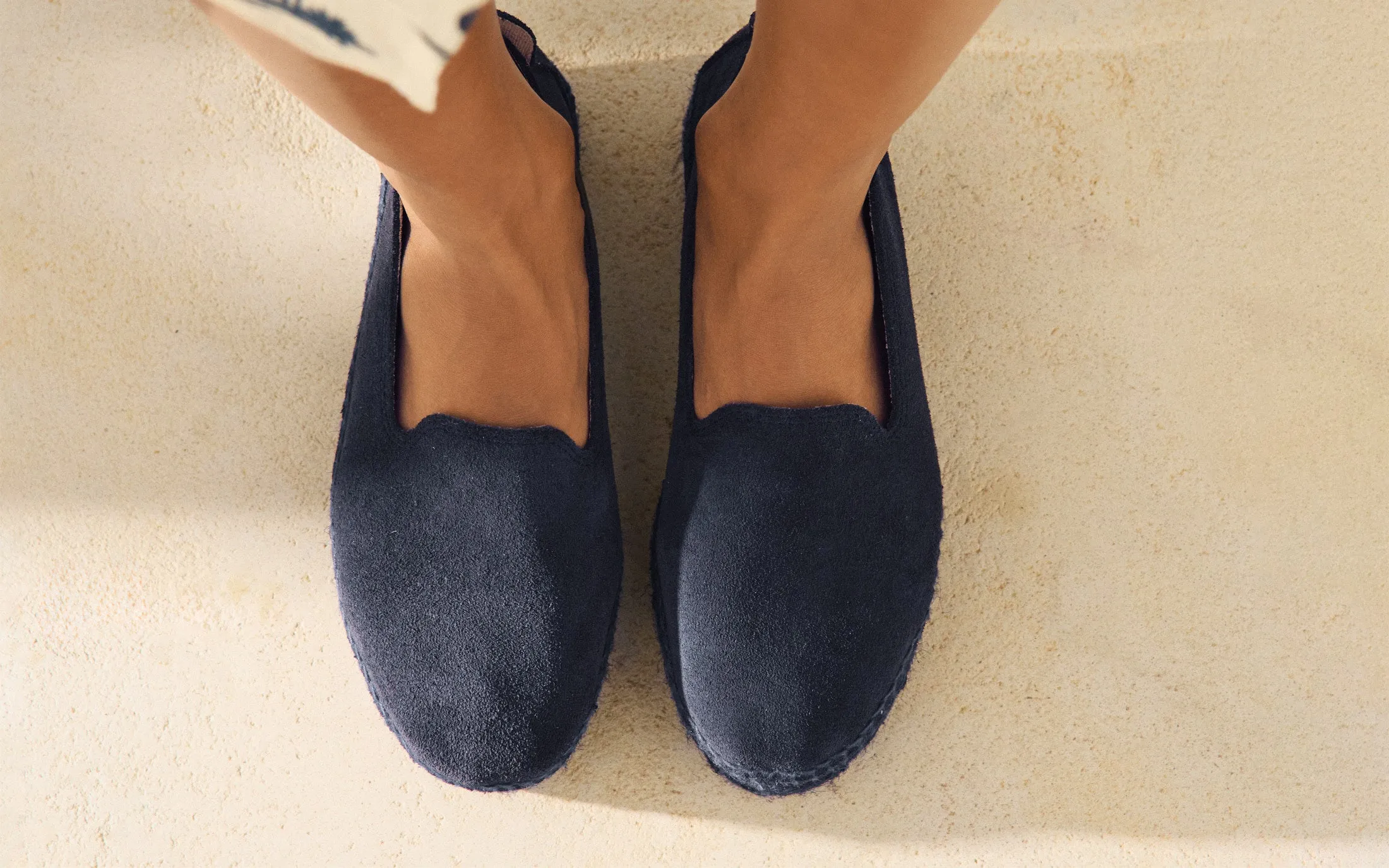 Suede Double Sole Espadrilles - R46D0 - Hamptons Patriot Blue On Tone