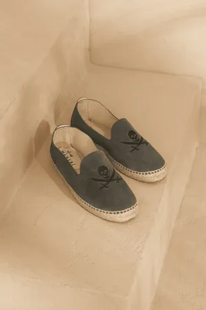 Suede Flat Espadrilles